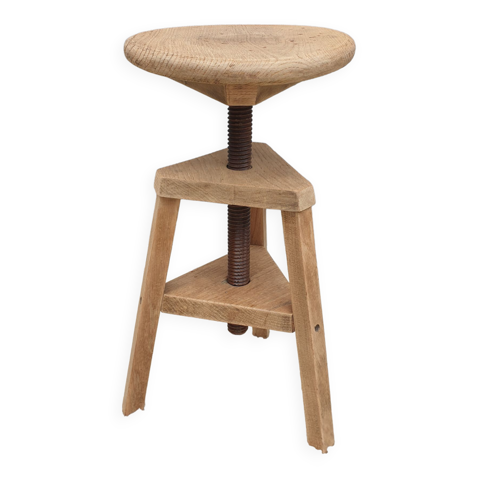 Watchmaker's stool with oak screw