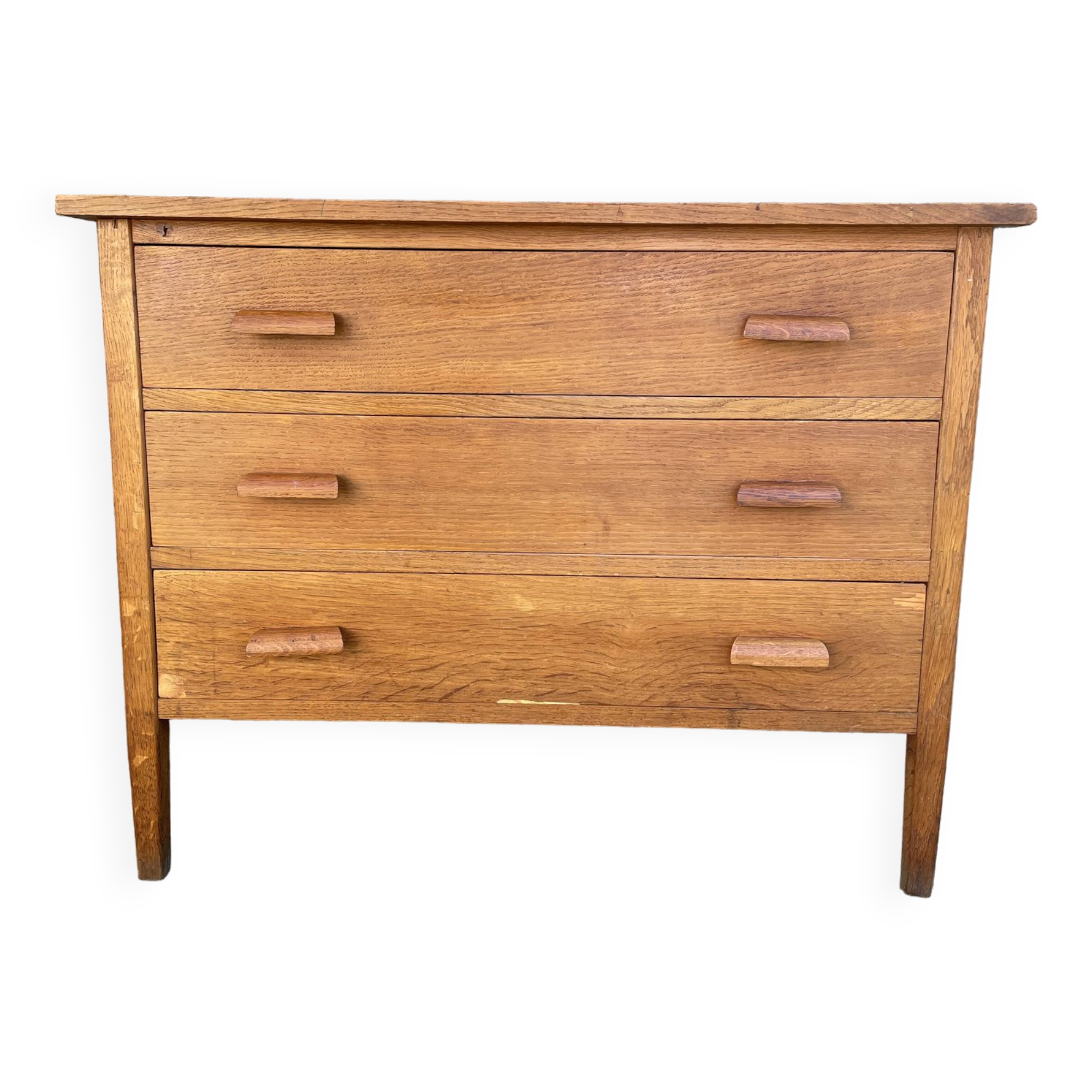 Commode en chêne 1950