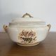 Antique soup tureen Creil and Montereau model "Oeillet"