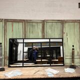 Large metal mirror