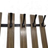 Porte-manteau vintage sur pied avec miroir