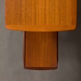 Danish teak side table with pull out tray