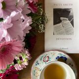 English flower porcelain tea service 6 people