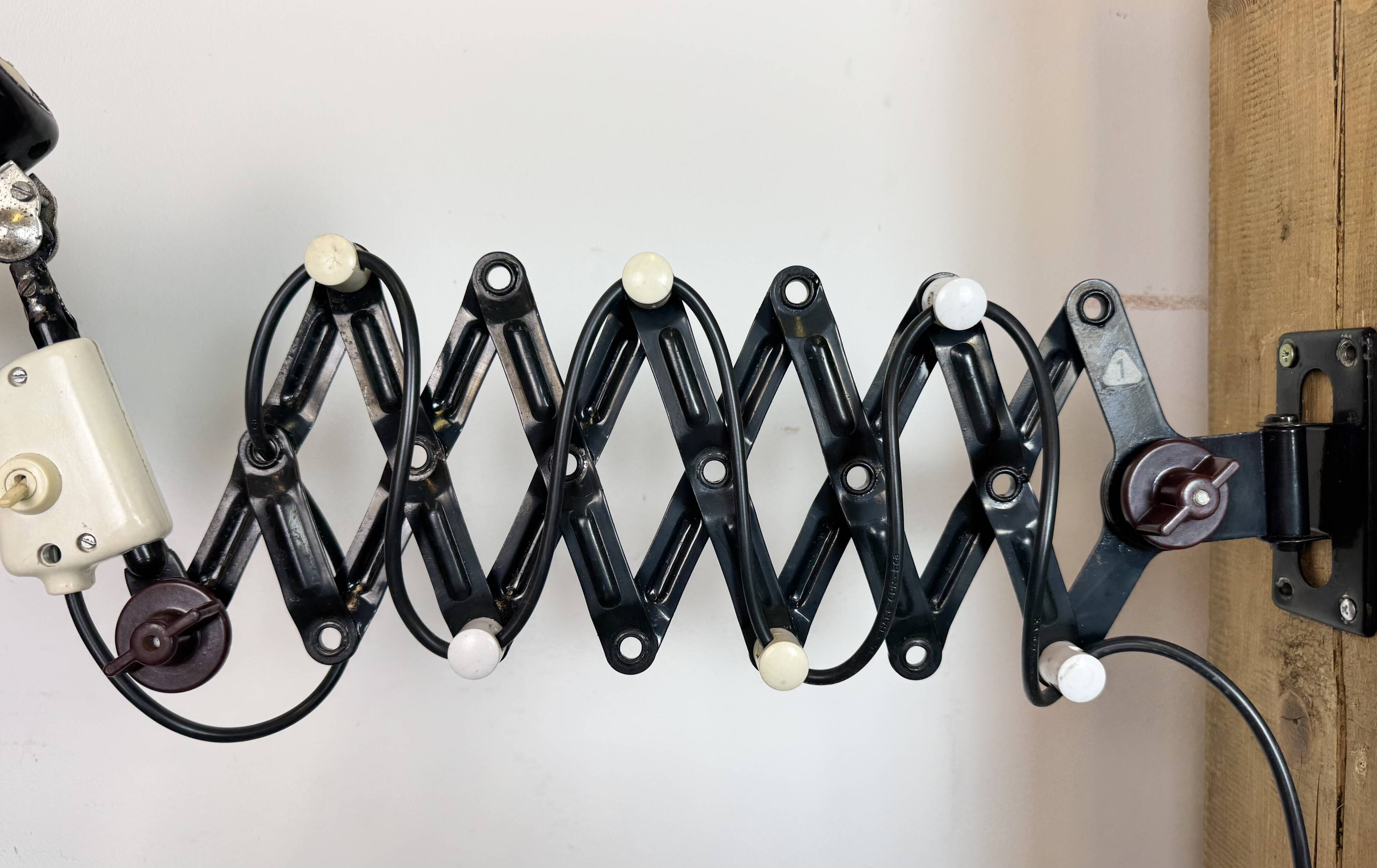 Industrial East German Scissor Lamp from VEB Zweckleuchtenbau Dresden, 1960