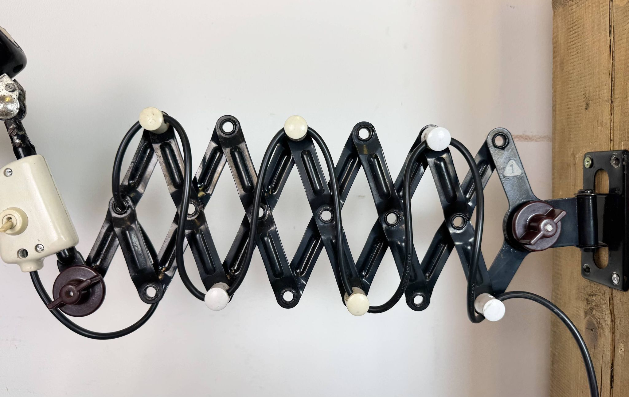 Industrial East German Scissor Lamp from VEB Zweckleuchtenbau Dresden, 1960