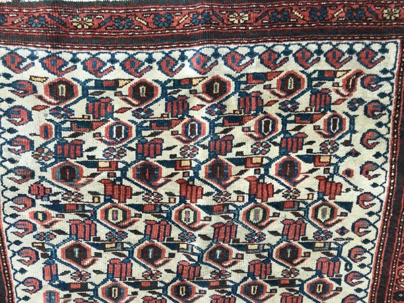 Carpet old persian kurdish done hand 117 x 185 cm
