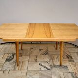 Table à manger extensible en frêne du milieu du siècle