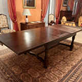 Dining table with wooden extension