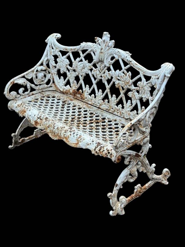 banc de jardin en fonte de style Victorien fin XIXéme ou début XXéme s
