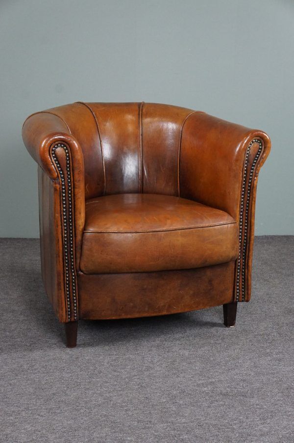 Club armchair in sheepskin, Joris