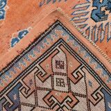 5x7 Orange & Blue Classic Vintage Rug, 154x203Cm