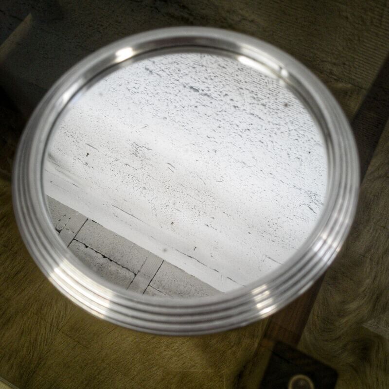 Silver mirror tray