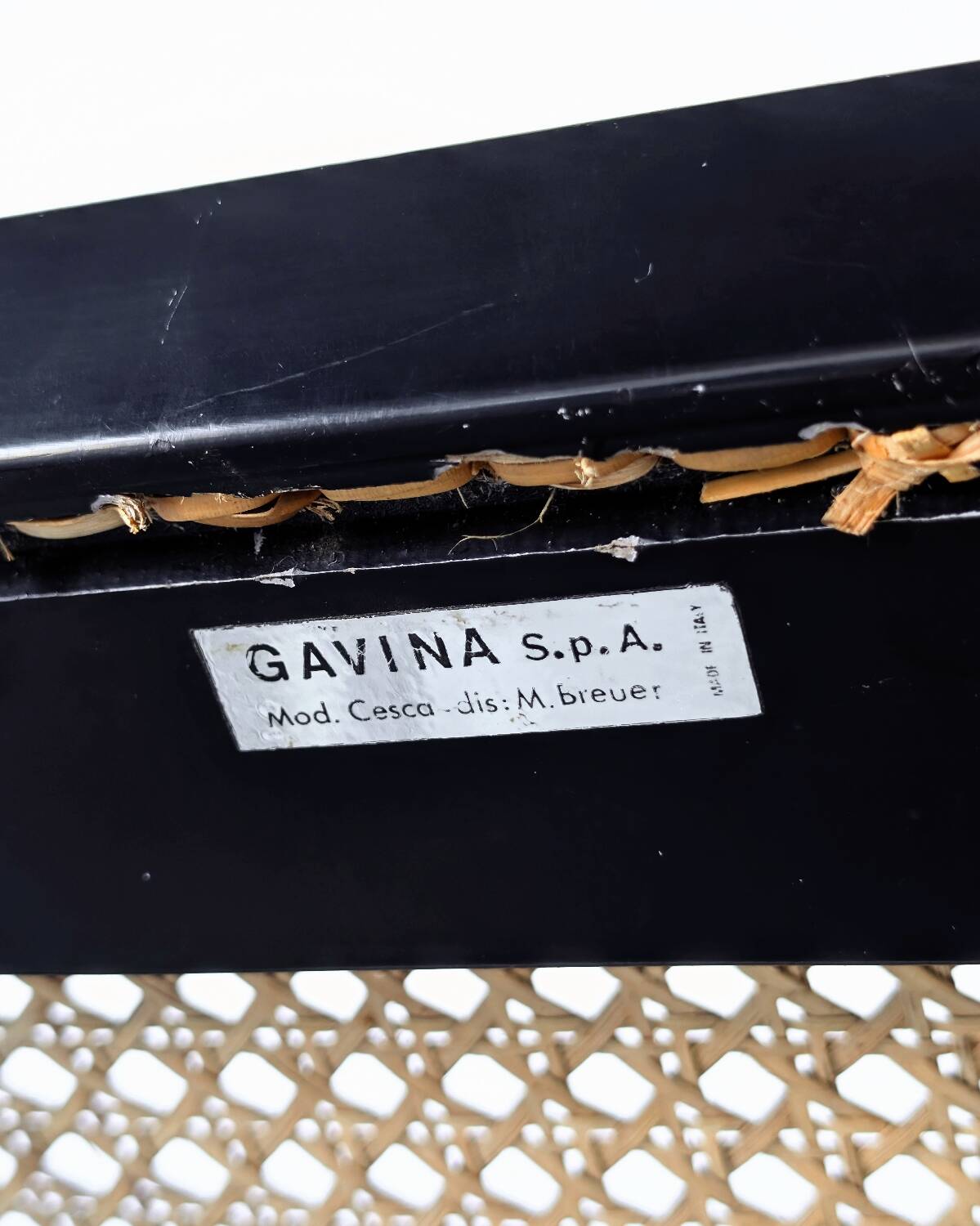 2 vintage Cesca B32 chairs, Gavina edition by Marcel Breuer, 1960.