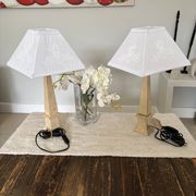 Pair of obelisk lamps by Michel Cayla – Signed with certificate – Design v