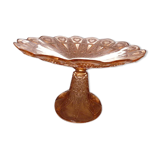 Fruit cup rosaline molded glass centerpiece