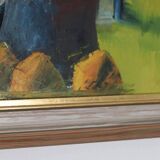 Huile sur toile suédoise originale – « Nature morte vibrante »