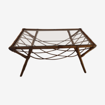 Rattan coffee table