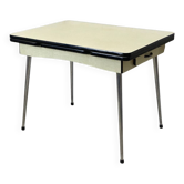 Table formica Jaune vintage 1960's