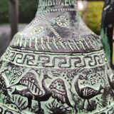 Ancient Greek/Rhodes amphora vase, with inclusions of animal decorations Greek mythology