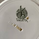 Iron earth dessert plates Moulins des loups Violetta