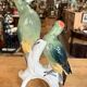 Pair of green porcelain birds by Karl Ens – Germany, 20th century