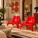 Paire de fauteuils enfant BUNSÖ – IKEA – Thomas Sandell – rouge