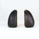 Pair Carl Auböck minimalist drop brass bookends #4636, Vienna, Austria