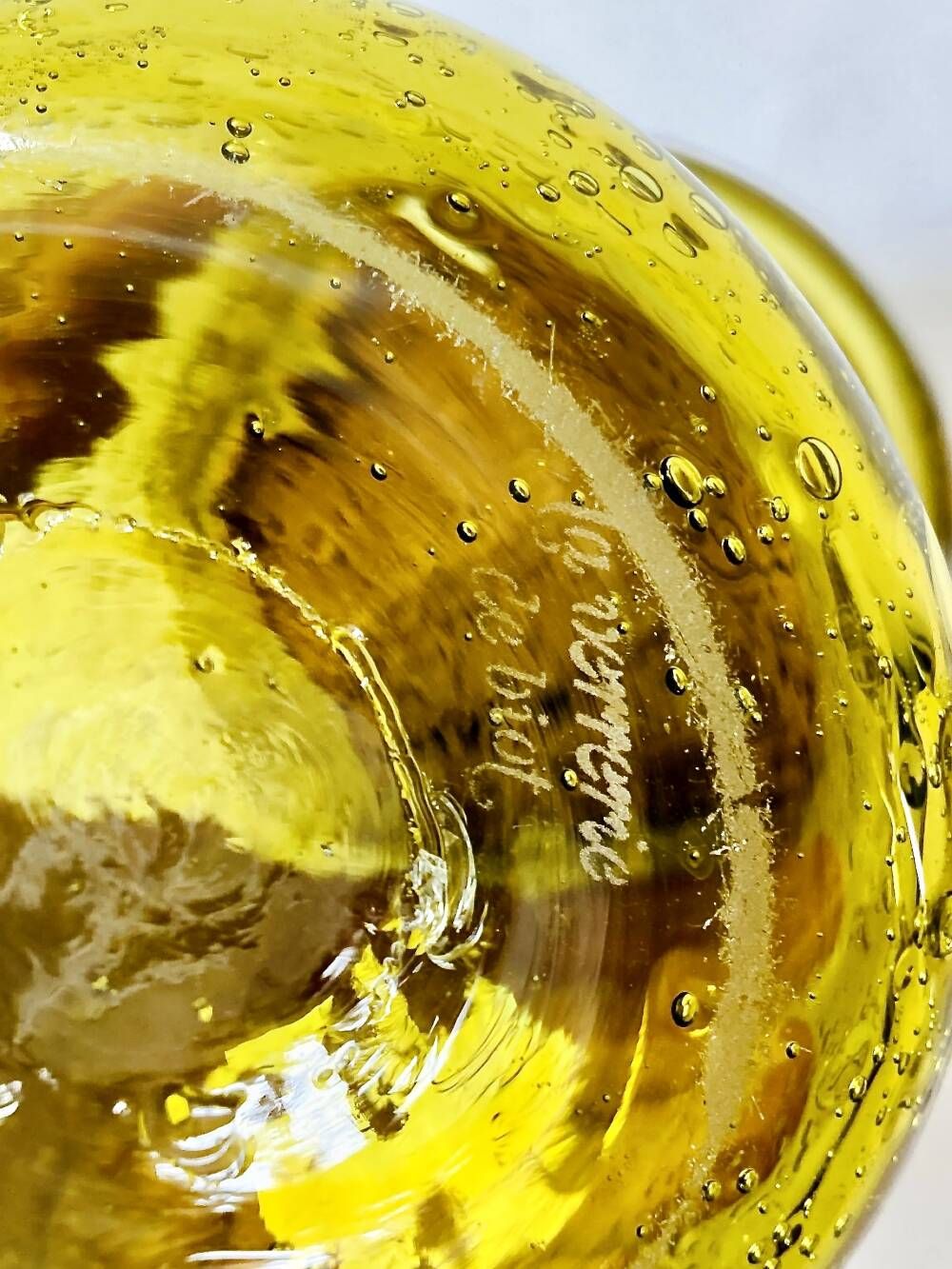 Bubble glass jar with lid, Biot glassware