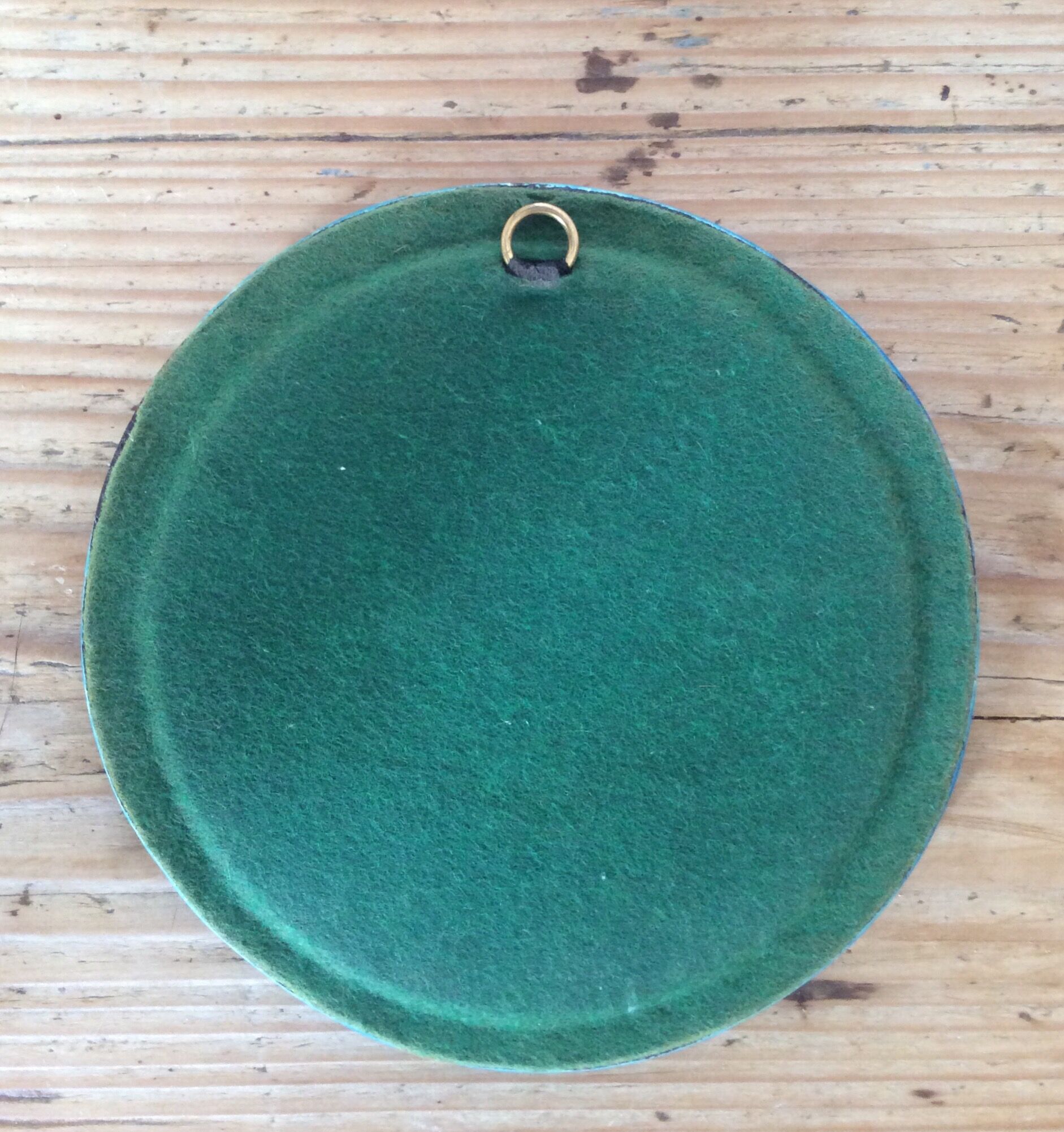 Ceramic mirror 70s diameter 15 cm