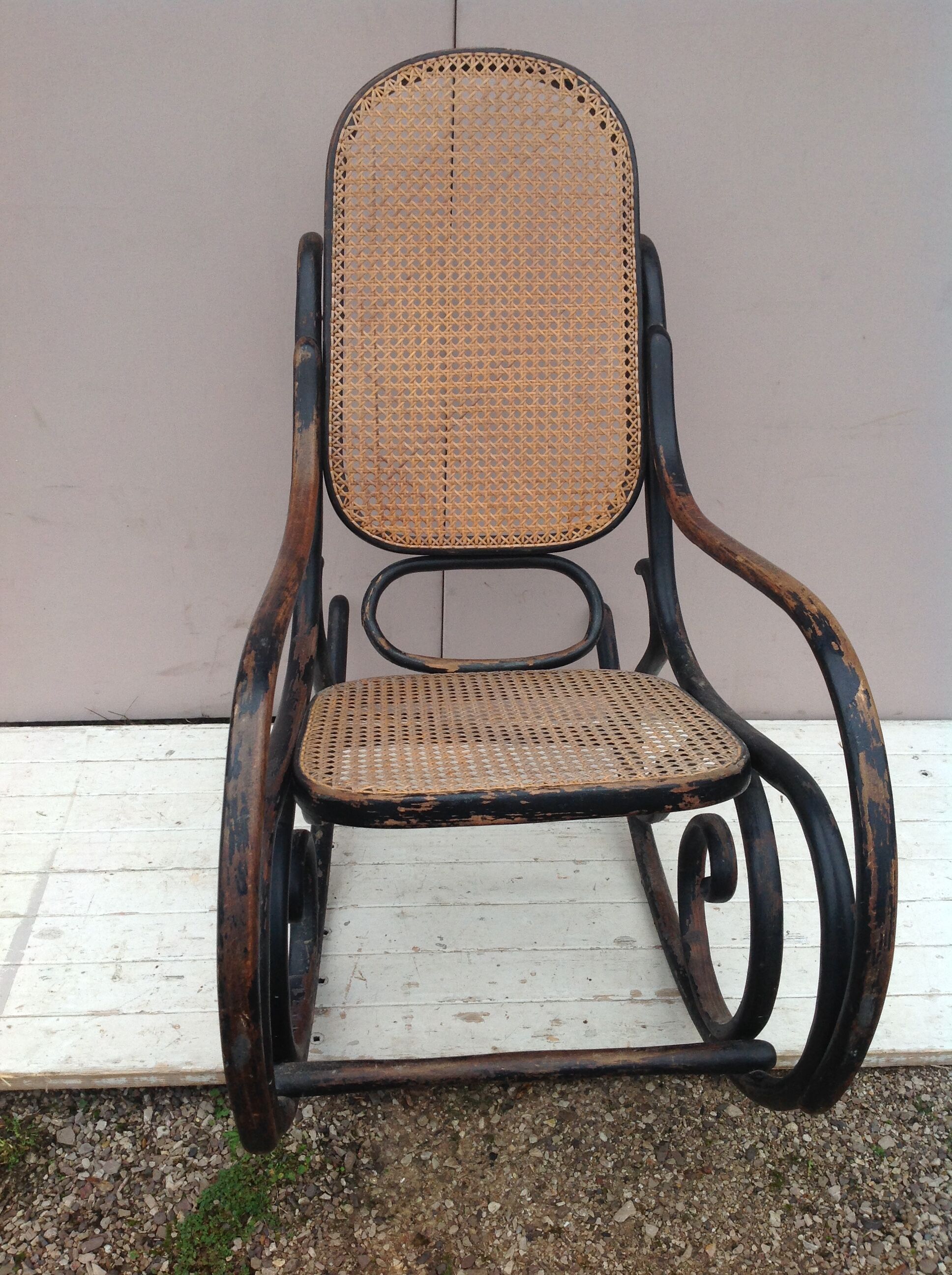 1960s wooden rocking