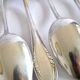 Table cover pearl 6 forks + 6 silver-plated metal spoons German Wellner Silber 21cm
