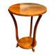 Art Deco Wooden Pedestal Table – 1930s Art Deco Era – Elegant and Practical