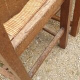 Paire de chaises paillé