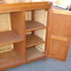 Mahogany and straw bar, made in Mexico around 1950