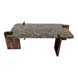 Table Basse en Forme de Larme en Marbre, 1980s