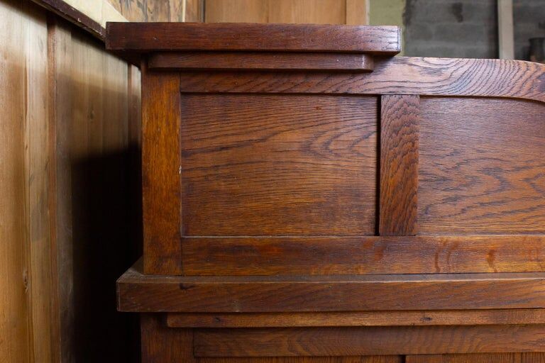 Bureau américain à rideau, vers 1940