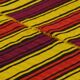 Turkish Vintage Kilim Striped Red and Yellow 208 x 132 cm