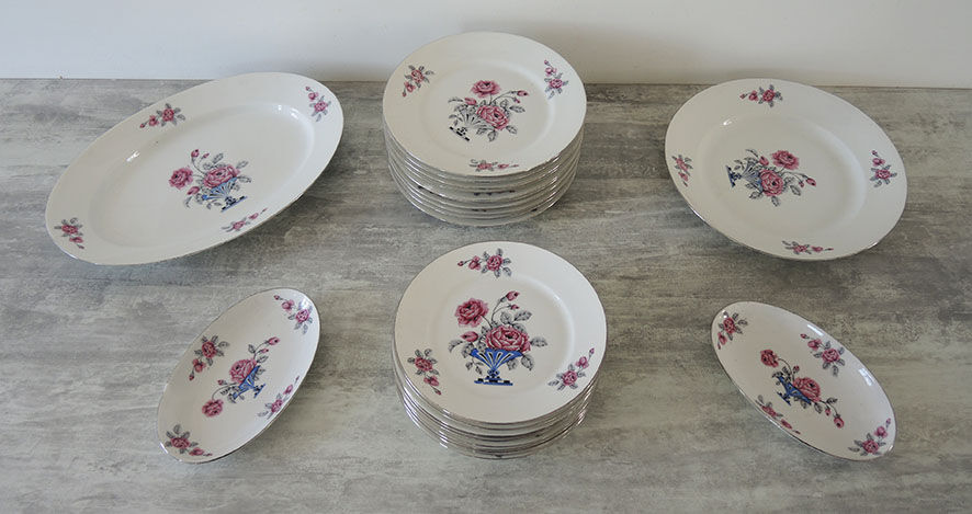 Limoges porcelain tableware set