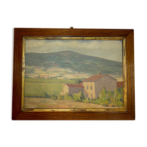 Tableau ancien , paysage