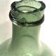 Dame jeanne green in molded glass sabree candy old vintage 44 cm ht