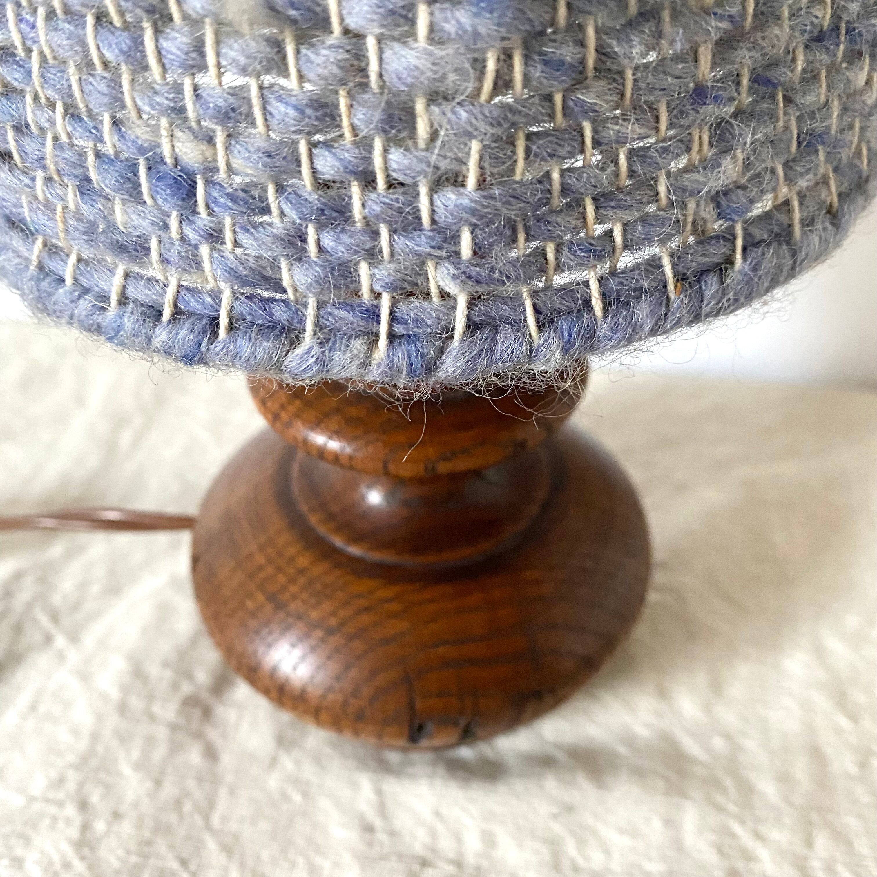 Vintage wool ball lamp from the 70s