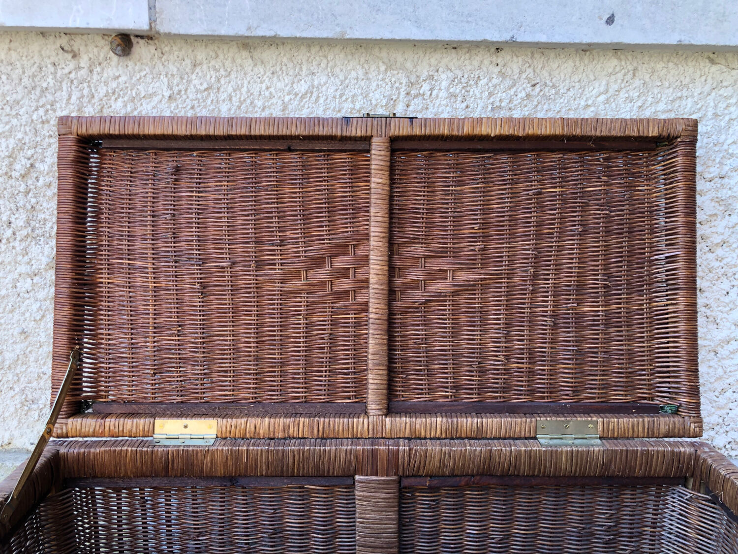 Vintage wicker chest