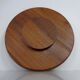 Rotating Teak Tray with Ceramic Bowls, Denmark, 1960s, Set of 10