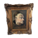 Oil on canvas "Monk" 19th century