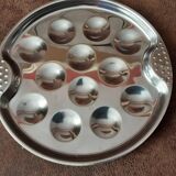 Set of 4 metal snail plates
