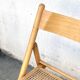 Paire de chaises pliante assise cannage