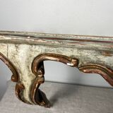 Florentine style wooden wall console