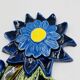 Flower hook wall hook in Belgian ceramic by André Bayer