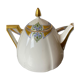 Teapot in porcelain of Limoges "forget-me-nots" old