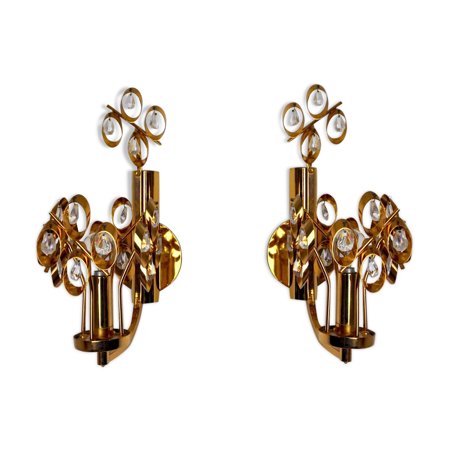 Pair of Palwa wall lamps by Ernest Palm, 1960, Spain